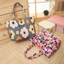 Waterproof Canvas Casual Zipper Shopping Bag